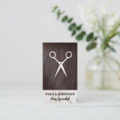 Hair Stylist | Salon Scissors Visitekaartje (Staand voorkant)