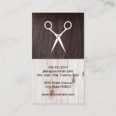 Hair Stylist | Salon Scissors Visitekaartje (Achterkant)