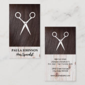 Hair Stylist | Salon Scissors Visitekaartje (Voorkant / Achterkant)