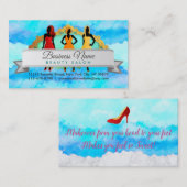 Hair Stylist Salon Slogans Visitekaartjes (Voorkant / Achterkant)