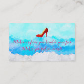 Hair Stylist Salon Slogans Visitekaartjes (Achterkant)