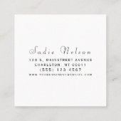 Hair stylist Salon Tools Beauty Vierkante Visitekaartje (Achterkant)