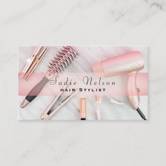 Hair stylist Salon Tools Beauty Visitekaartje (Voorkant)