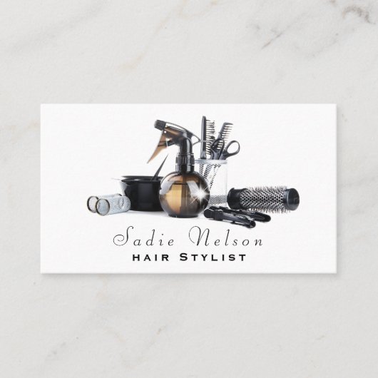 Hair stylist Salon Tools Beauty Visitekaartje (Voorkant)
