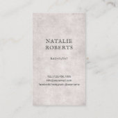 Hair Stylist Scissor Butterfly & Flowers Visitekaartje (Achterkant)