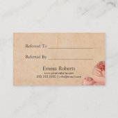 Hair Stylist  Scissor Floral Salon Referral (Achterkant)