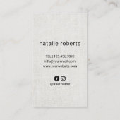 Hair Stylist Scissor & Hand Logo Beauty Salon Visitekaartje (Achterkant)