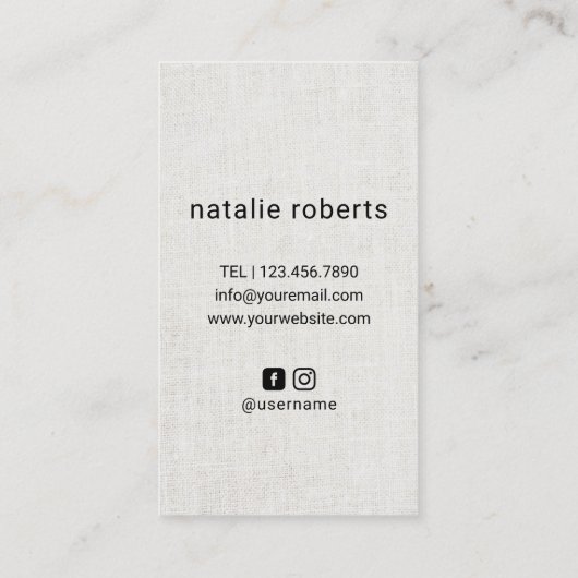 Hair Stylist Scissor & Hand Logo Beauty Salon Visitekaartje (Achterkant)