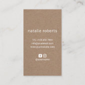 Hair Stylist Scissor Hand Logo Rustic Hairdresser Visitekaartje (Achterkant)