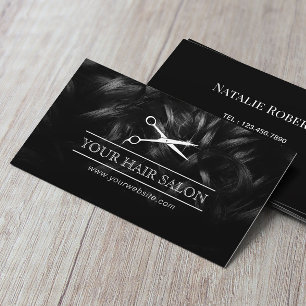 Hair Stylist Scissor Logo Professional Hairdresser Visitekaartje