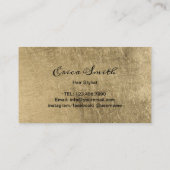 Hair Stylist Scissors Luxury Gold Loyalty Punch (Achterkant)