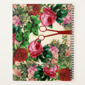 Hair stylist scissors rozen salon afspraak planner (Achterkant)