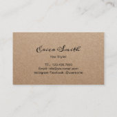 Hair Stylist Scissors Rustic Loyalty Punch (Achterkant)