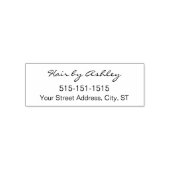 Hair Stylist Script Name Phone Address Zelfinktende Stempel (Design)