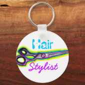 Hair Stylist Shears Sleutelhanger (Voorkant)