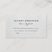 Hair Stylist Silver Scissors Appointment Afsprakenkaartje (Achterkant)