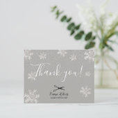 Hair Stylist Silver Snowflakes Holiday Hartelijk d Briefkaart (Staand voorkant)