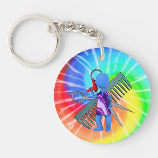 Hair Stylist Sleutelhanger (Voorkant)