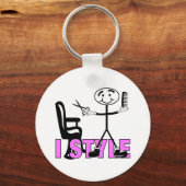 Hair Stylist Sleutelhanger (Voorkant)