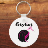 Hair Stylist Sleutelhanger (Voorkant)
