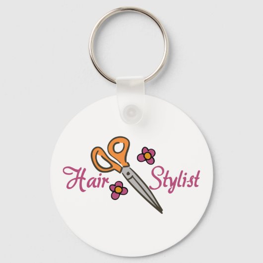 Hair Stylist Sleutelhanger (Voorkant)