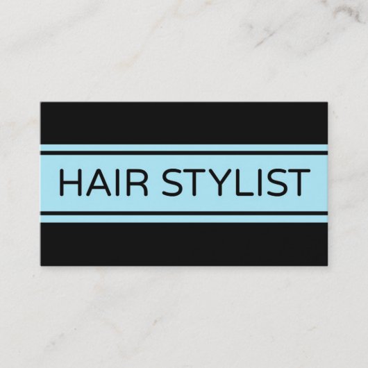 Hair Stylist Stripe Visitekaartje (Voorkant)