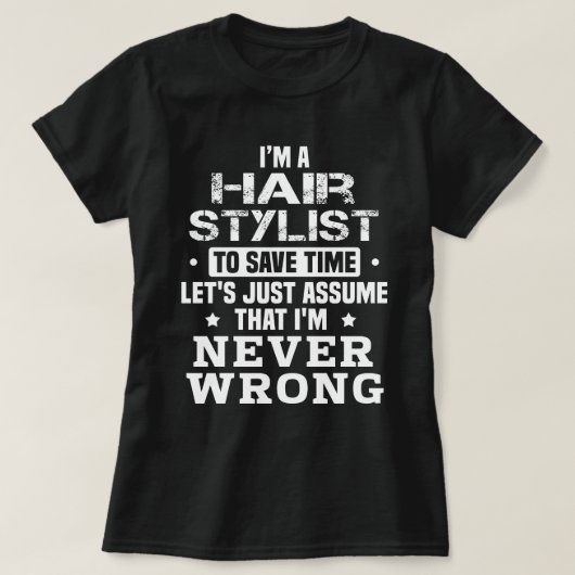 Hair Stylist T-shirt (Design voorkant)