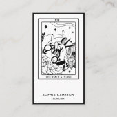 Hair Stylist Tarot Visitekaartje (Voorkant)
