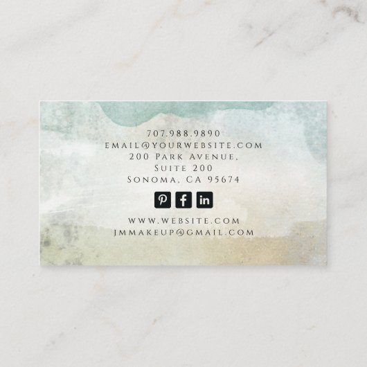 Hair Stylist Tarot Visitekaartje (Achterkant)