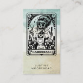 Hair Stylist Tarot Visitekaartje (Voorkant)