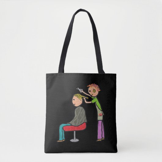 Hair Stylist Tote Bag (Voorkant)