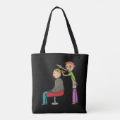 Hair Stylist Tote Bag (Achterkant)