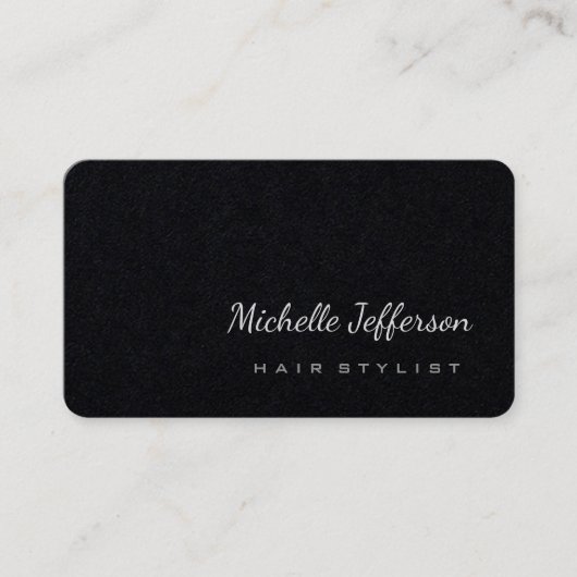 Hair Stylist Trendy Minimalist Modern Premium Visitekaartje (Voorkant)