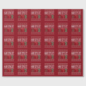 Hair Stylist Ugly KerstSweater Cadeaupapier (Vlak)