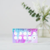 Hair Stylist Unicorn Glitter druppelt zout Loyalty (Staand voorkant)