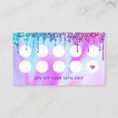 Hair Stylist Unicorn Glitter druppelt zout Loyalty (Voorkant)