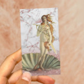 Hair Stylist Venus & Gold Scissor Roos Gold Marble Visitekaartje