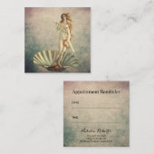 Hair Stylist  Venus & Gold Scissor Salon Afsprakenkaartje (Voorkant / Achterkant)