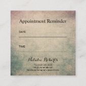 Hair Stylist  Venus & Gold Scissor Salon Afsprakenkaartje (Achterkant)