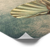 Hair Stylist  Venus & Gold Scissor Salon Poster (Hoek)