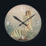 Hair Stylist Venus & Gold Scissor Salon Ronde Klok<br><div class="desc">Haar Stylist Venus & Gold Scissor Salon Clocks.</div>