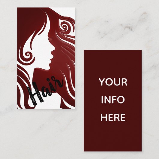 Hair Stylist Visitekaartje (Voorkant / Achterkant)