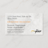 Hair Stylist Visitekaartje (Achterkant)