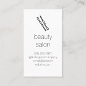 Hair Stylist Visitekaartje (Achterkant)