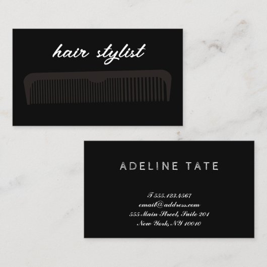 Hair Stylist Visitekaartje (Voorkant / Achterkant)