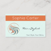 Hair Stylist Visitekaartje Elegant Salon (Voorkant)