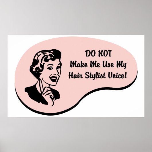 Hair Stylist Voice Poster (Voorkant)