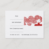 Hair Stylist Wave Hair Fantasy Afsprakenkaartje (Achterkant)