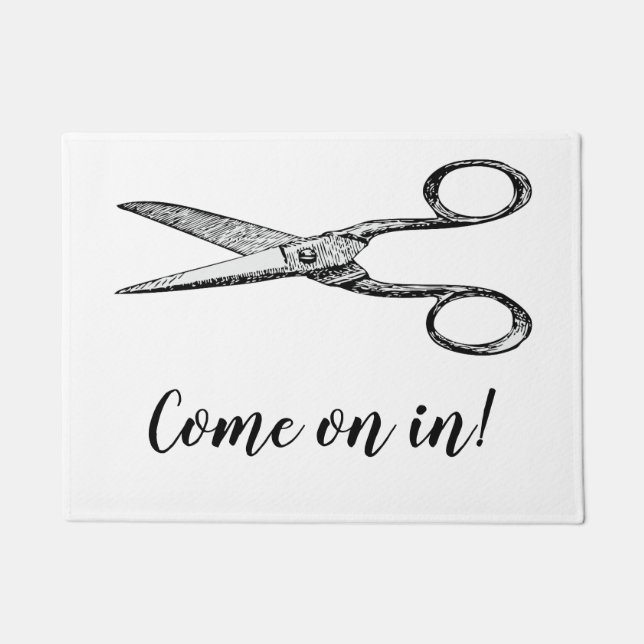 Hair stylist welkomststeen deurmat (Voorkant)