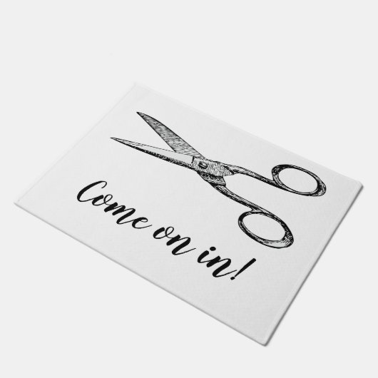 Hair stylist welkomststeen deurmat (Schuin)